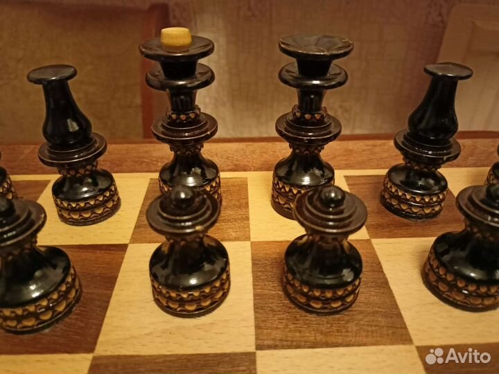 Шахматы ручной работы деревянные доска 48см