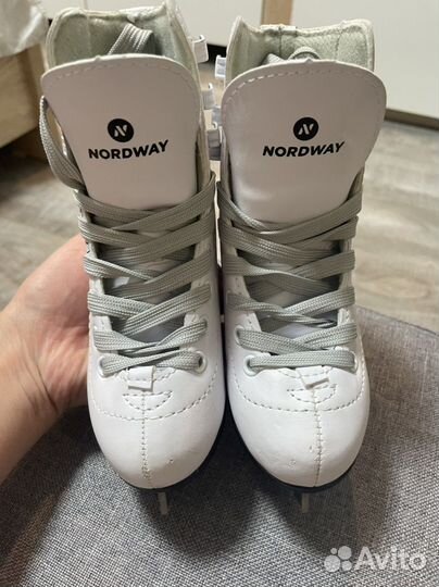 Коньки детские 27р фигурные Nordway Sofia