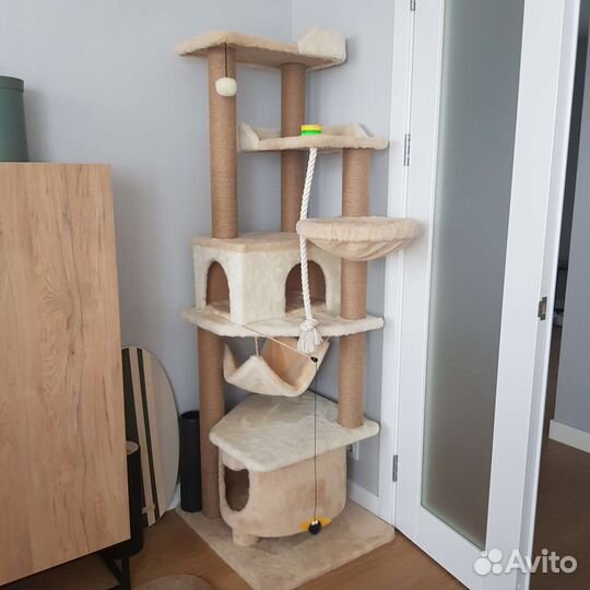 Домик для кошки с когтеточкой