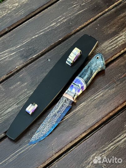 Авторский нож ручной работы большой
