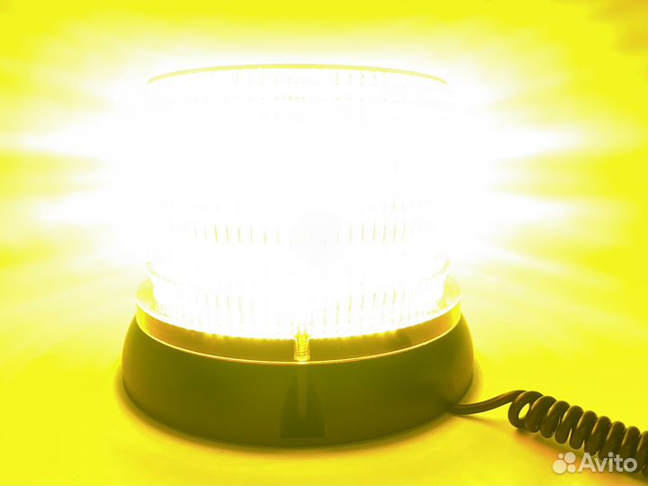 Мигалка желтая / синяя большая 2 режима