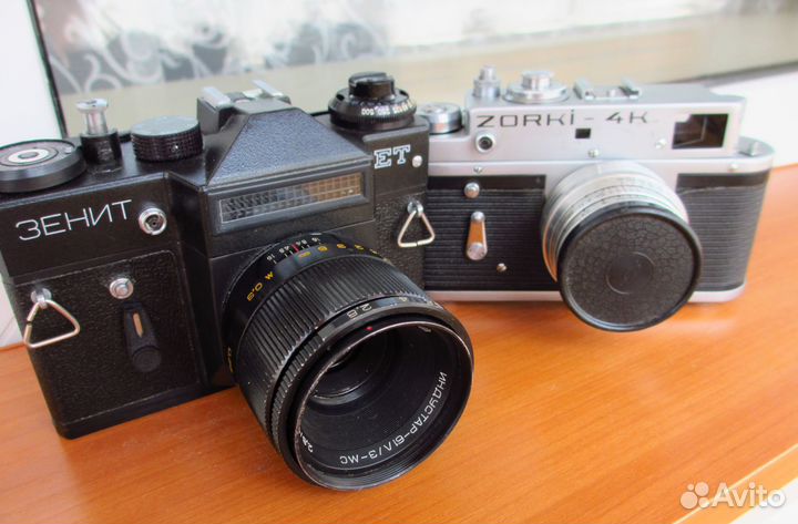 Пленочный фотоаппарат зенит,зоркий-4к