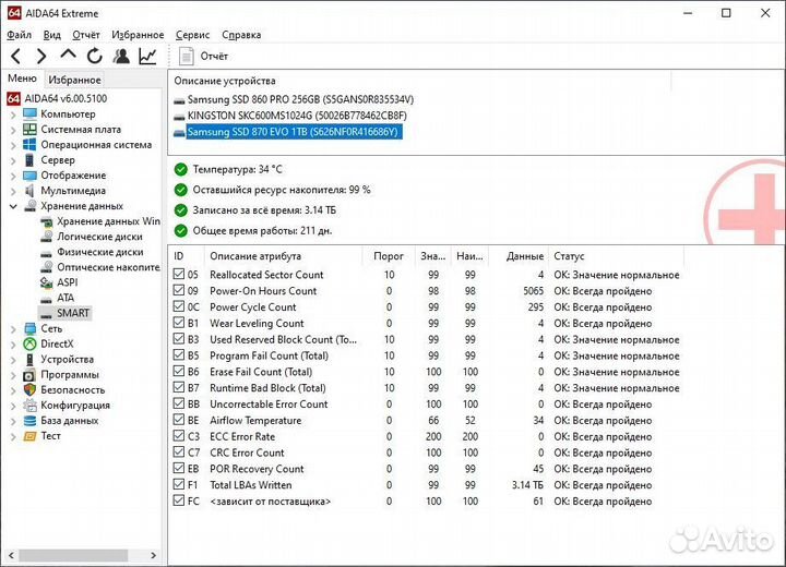 SSD Samsung 870 EVO 1Tb