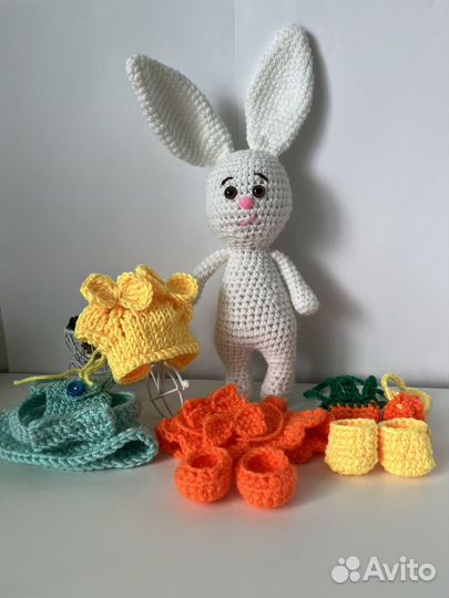 Мягкая игрушка заяц ручной работы