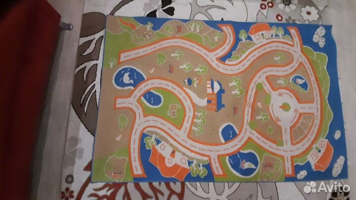Ковер детский с дорогами
