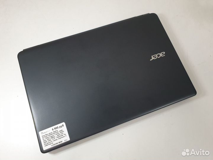 Ноутбук Acer 2 ядра, 4Gb, SSD 256Gb