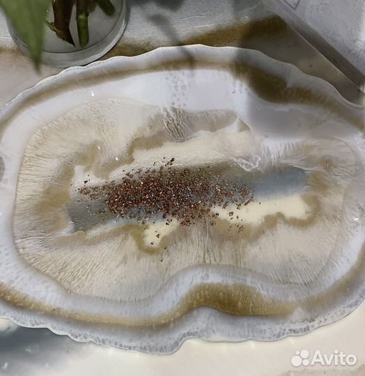 Поднос из эпоксидной смолы