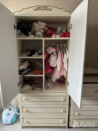 Детский шкаф и комод - пеленальный стол корона