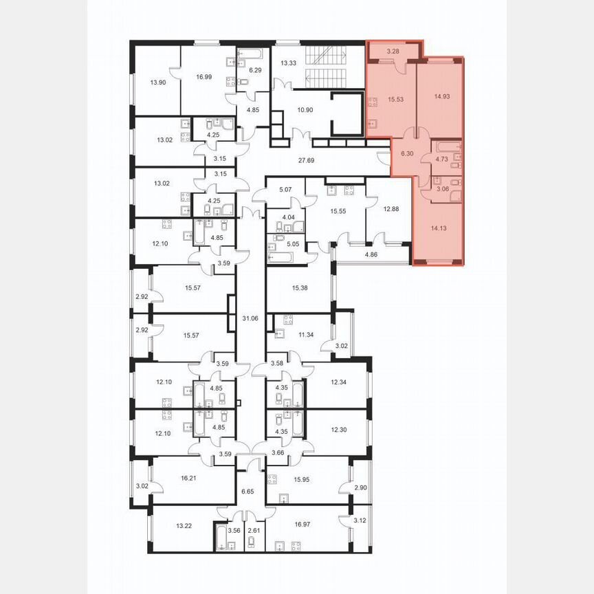 2-к. квартира, 60,3 м², 2/9 эт.
