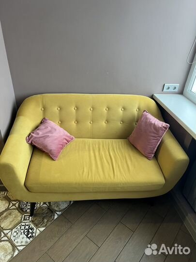 Диван Роттердам Velvet Yellow