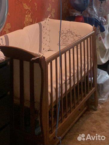 Детская кроватка манеж