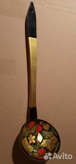 Половник СССР роспись,подарочный,новый