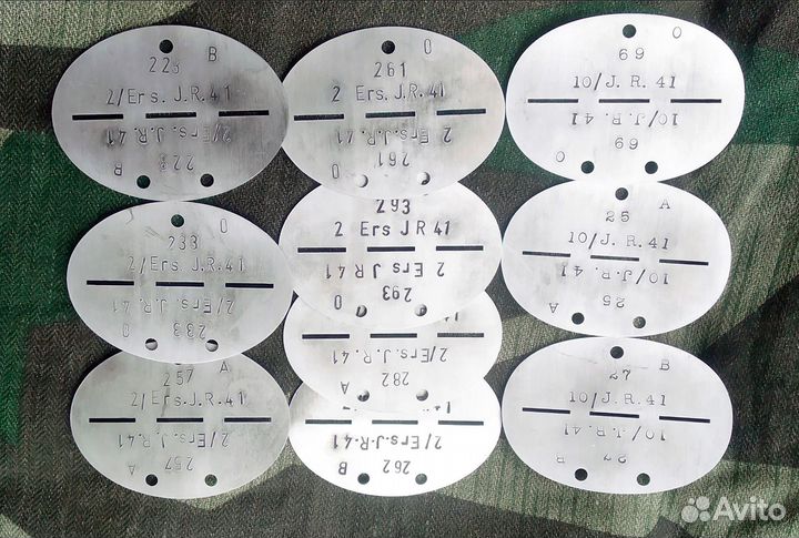Немецкие жетоны. Копия с набивкой на период 2мв