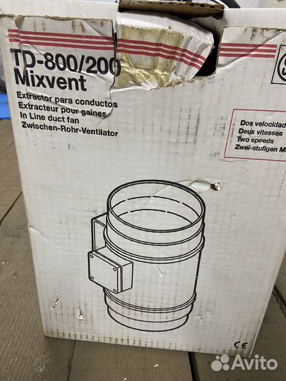 Канальный вентилятор Mixvent TD 800/200