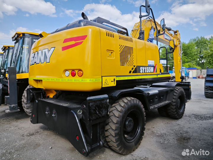 Колёсный экскаватор Sany SY155W, 2024