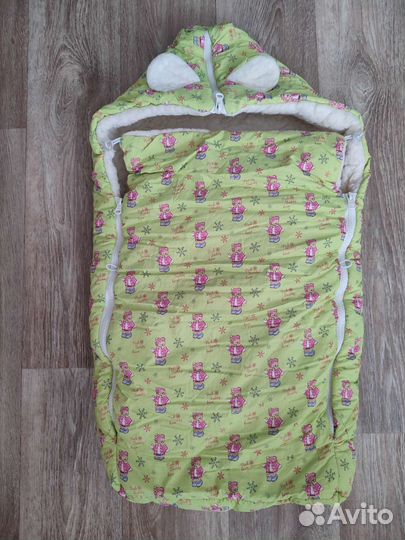 Меховой конверт в коляску