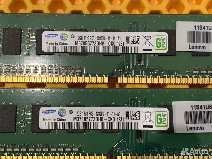 Оперативная память 2GB DDR3 1600MHz Samsung