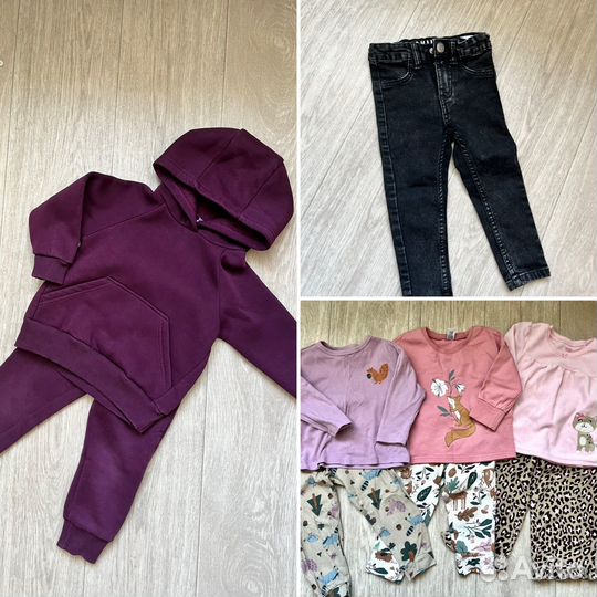 Вещи пакетом на девочку 2 года 92, костюм 98