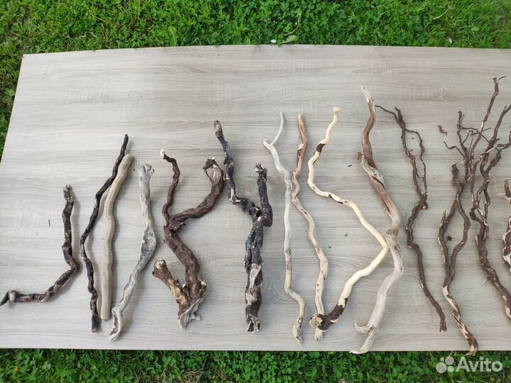 Коряги, дрифтвуд, макраме