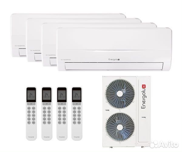 Мульти сплит-система на 4 комнаты Energolux 4 x SA