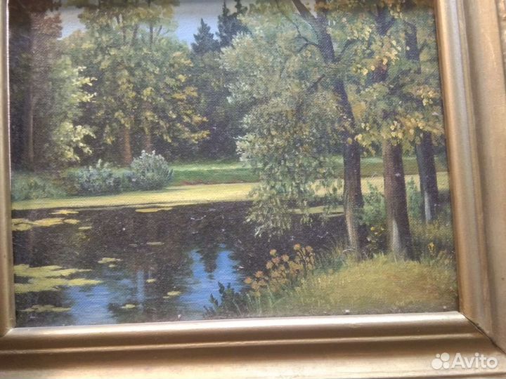 Картина маслом пейзаж лес