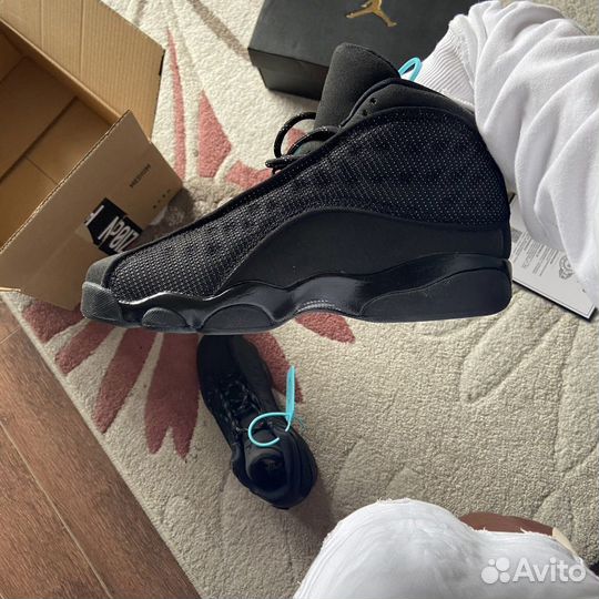 Nike air jordan 13 black cat оригинал