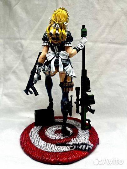 Фигурка Девушка с винтовкой 3D печать (SLA)