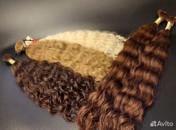 Волосы для наращивания Exclusive +, кудри, опт