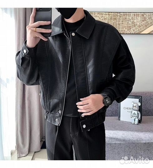 Кожаный бомбер opium Rick Owens Balenciaga type