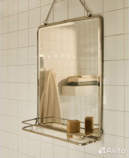 Настенное зеркало с цепочкой zara home новое