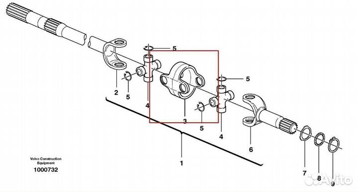 47488527 Фланец муфта соединительная полуоси