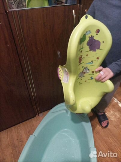 Ванночка для купания с горкой