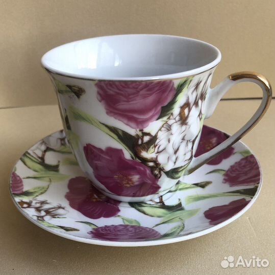 Чайная пара « Пионы». Китай