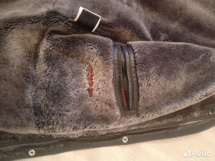 Дубленка натуральная мужская (куртка кожаная)