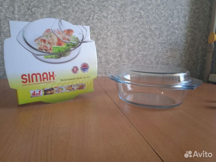 Стеклянная кастрюля для свч