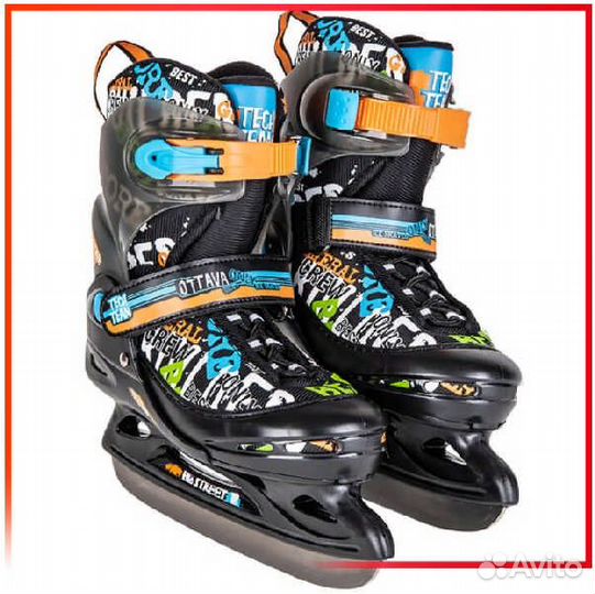 Коньки раздвижные детские Tech Team Ottava р.38-41