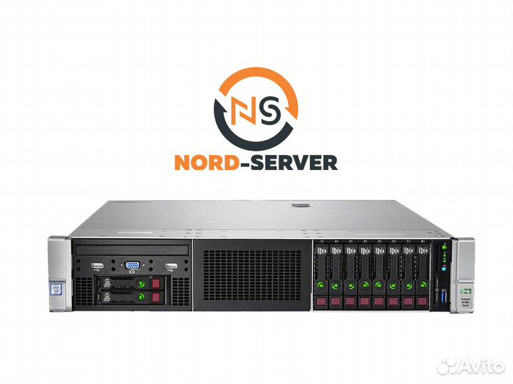 Сервер HP DL380 Gen9 10SFF 2x E5-2667 v4 256GB