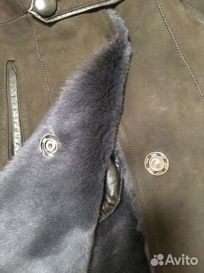 Дубленка женская замшевая, размер 42