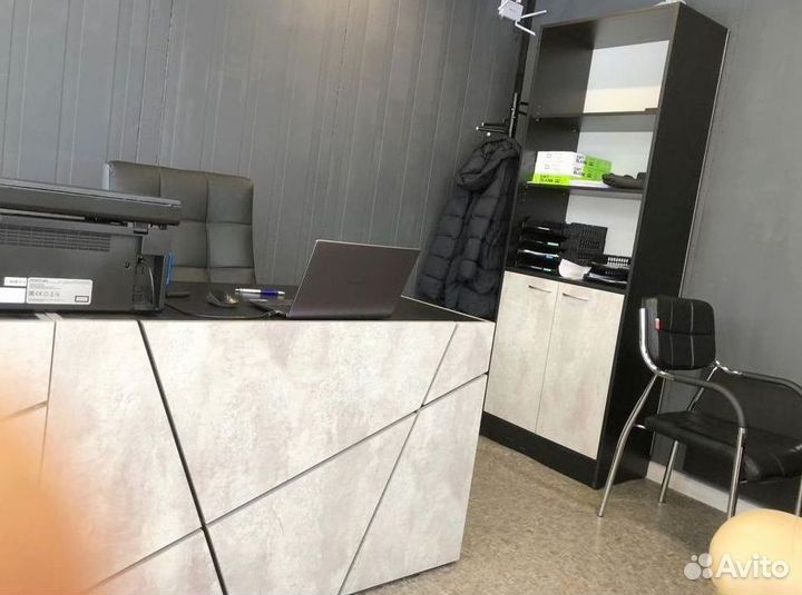 Стол руководителя Концепт Серый Мрамор