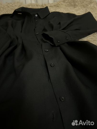 Вечернее платье 44 черное школьное женское