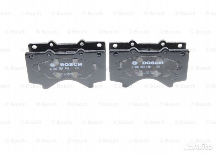 Колодки тормозные дисковые перед 0986494449