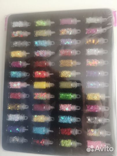 Блестки в бутылочках