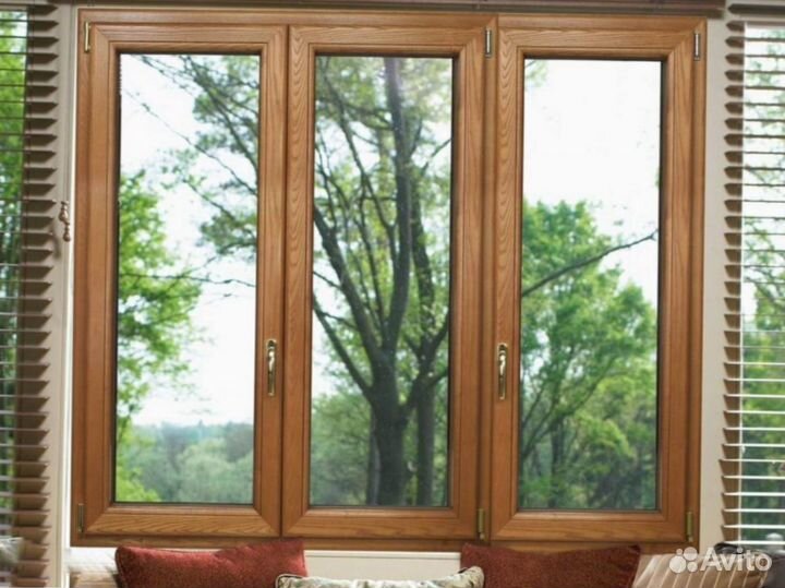 Деревянные окна со стеклопакетами