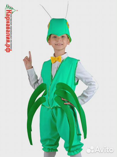 Детский карнавальный костюм Кузнечик