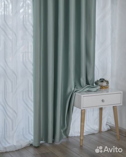 Шторы сатен Адора топаз