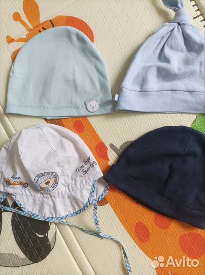 Шапочки летние для новорождённых