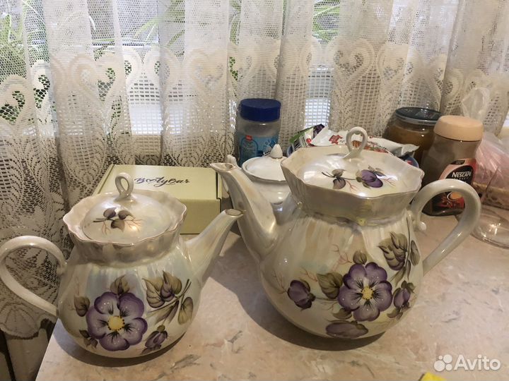 Большой доливной чайник коростень