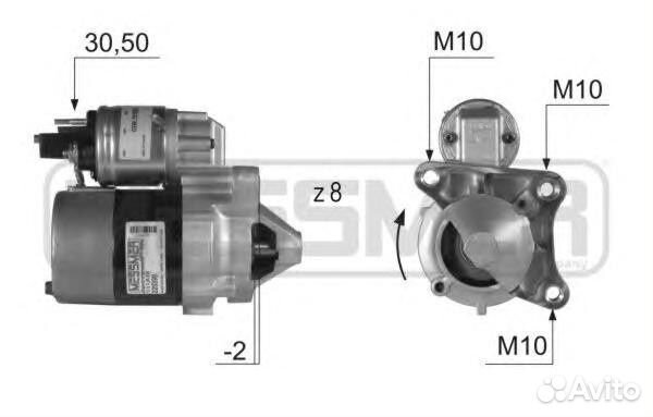 Стартер Renault Logan Sandero LADA Largus 1.6 16 к