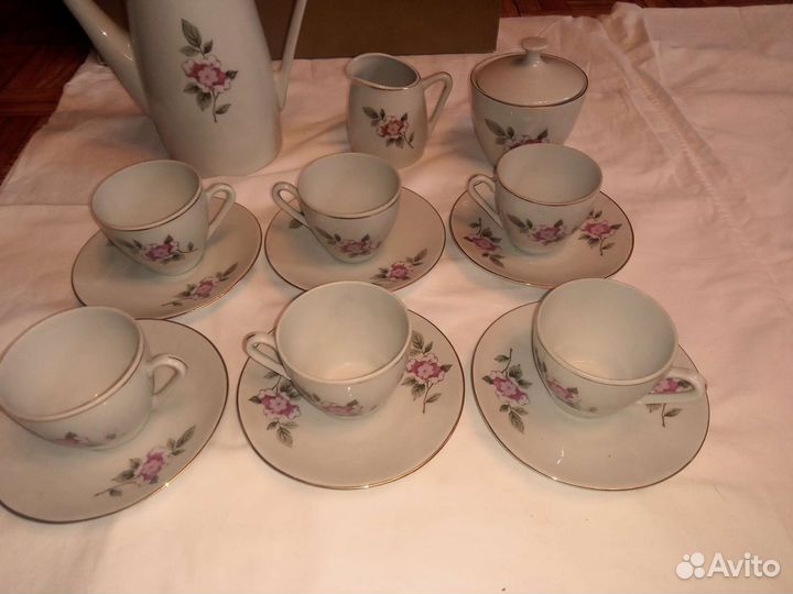 Новый сервиз 1970г. Румыния. Кофейный