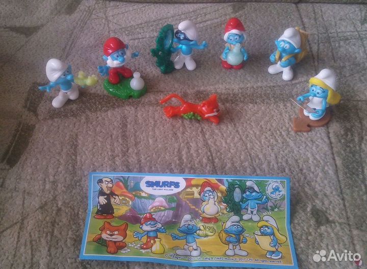 Смурфики. Игрушки из киндера-сюрприза